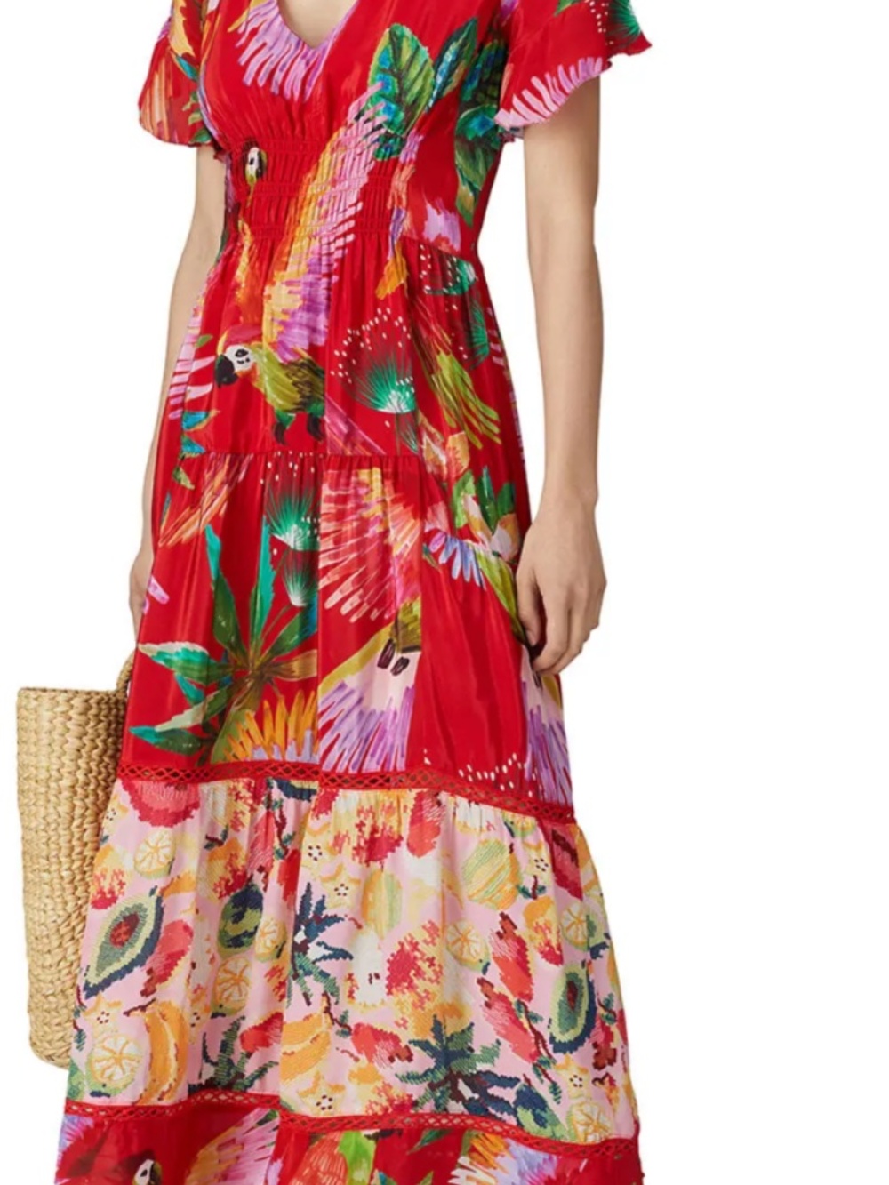 Farm Rio Macaw Red Dress - Picture 6 of 6